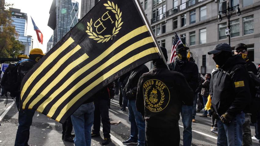 Prosecutors say Proud Boys chair Enrique Tarrio and four leaders of the group schemed to prevent the transfer of power from Donald Trump to Joe Biden. | Stephanie Keith/Getty Images